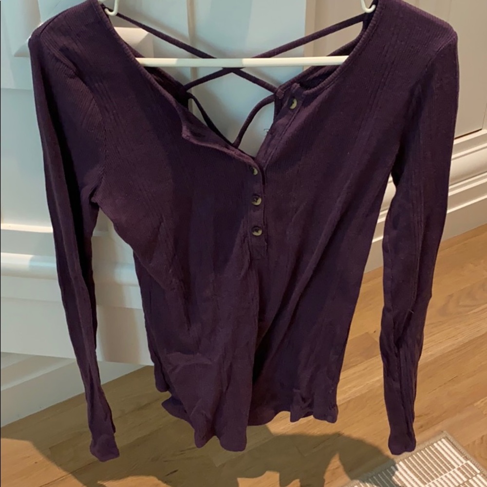 Free People Purple Long Sleeve